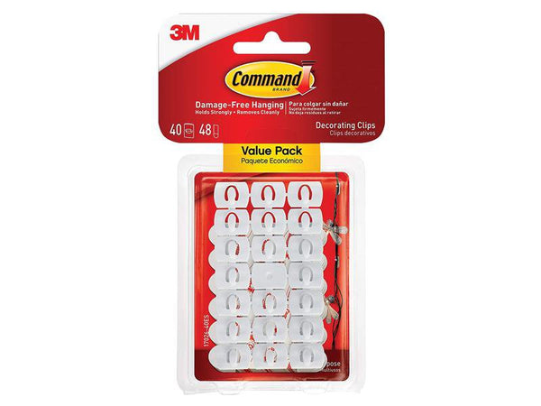 Command White Decorating Clips