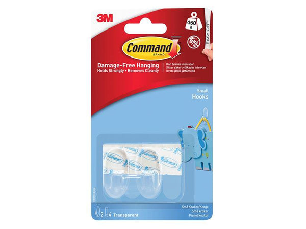Command Clear Hooks with Clear Strips