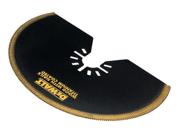 DeWALT Power Tools Multi-Tool Titanium Semi Circle Blade 100mm