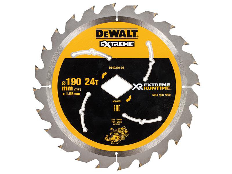 DeWALT Power Tools Extreme Runtime FlexVolt Circular Saw Blade