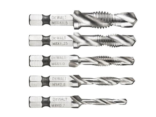 DeWALT Power Tools DT50060 Impact Ready Drill Tap Set, 5 Piece