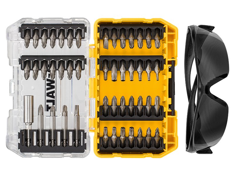 DeWALT Power Tools DT70703 Screwdriving Set, 47 Piece + Safety Glasses