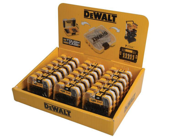 DeWALT Power Tools PZ2 25mm Standard Tic Tac Display 21 x Packs of 25