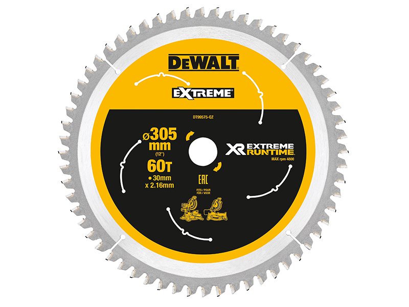 DeWALT Power Tools XR FlexVolt Mitre Saw Blade