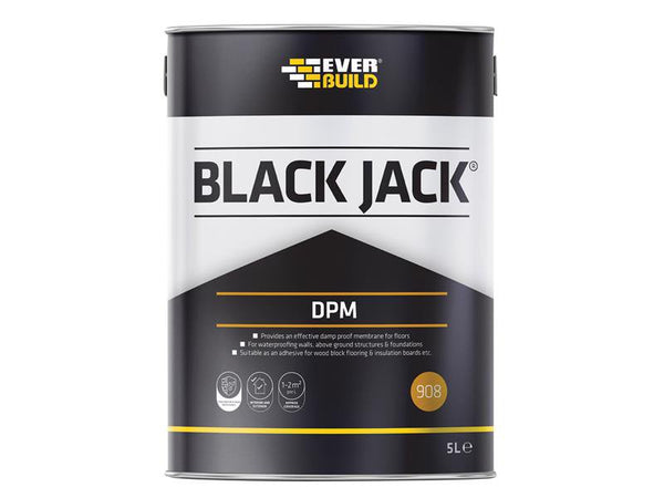 Everbuild Sika Black Jack 908 D.P.M. 5 litre