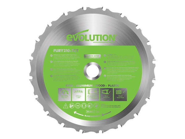Evolution FURY Multipurpose TCT Circular Saw Blade