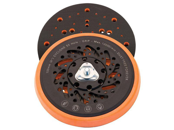 Flexipads World Class Cyclone Backing Pad Medium 53 Hole 150mm