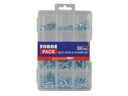 ForgeFix Bolt Nut & Washer Kit ForgePack 285 Piece