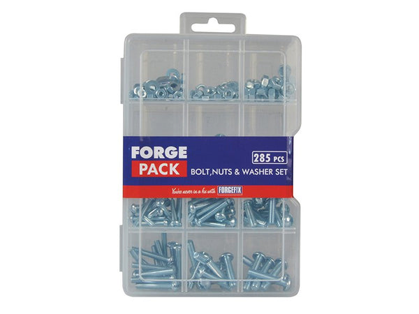 ForgeFix Bolt Nut & Washer Kit ForgePack 285 Piece
