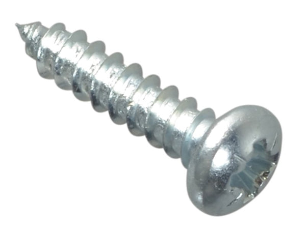 ForgeFix Self-Tapping Screw, Pozi Compatible Pan Head, ZP, ForgePack