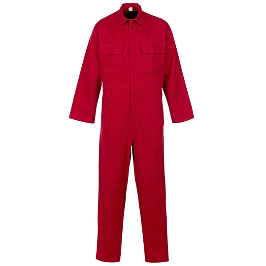 Full-body protection with a Supertouch Red Weld Texa R Fr Basic Coverall.