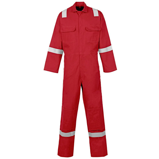 Full-body protection with a Supertouch Red Weld Texa R Fr Standard Coverall.
