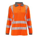 Supertouch Ladies Long Sleeve Hi Vis Jaya Birds Eye Polo - thumbnail 3