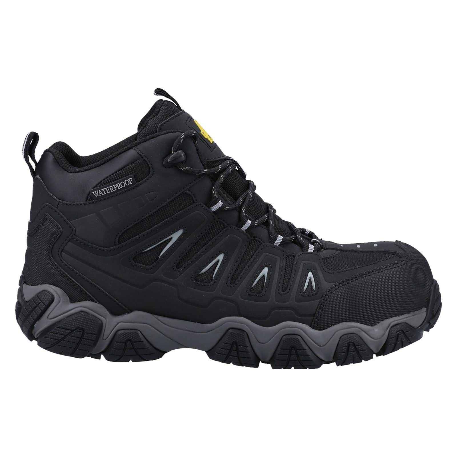 Amblers FS32 waterproof safety boot in brown nubuck.