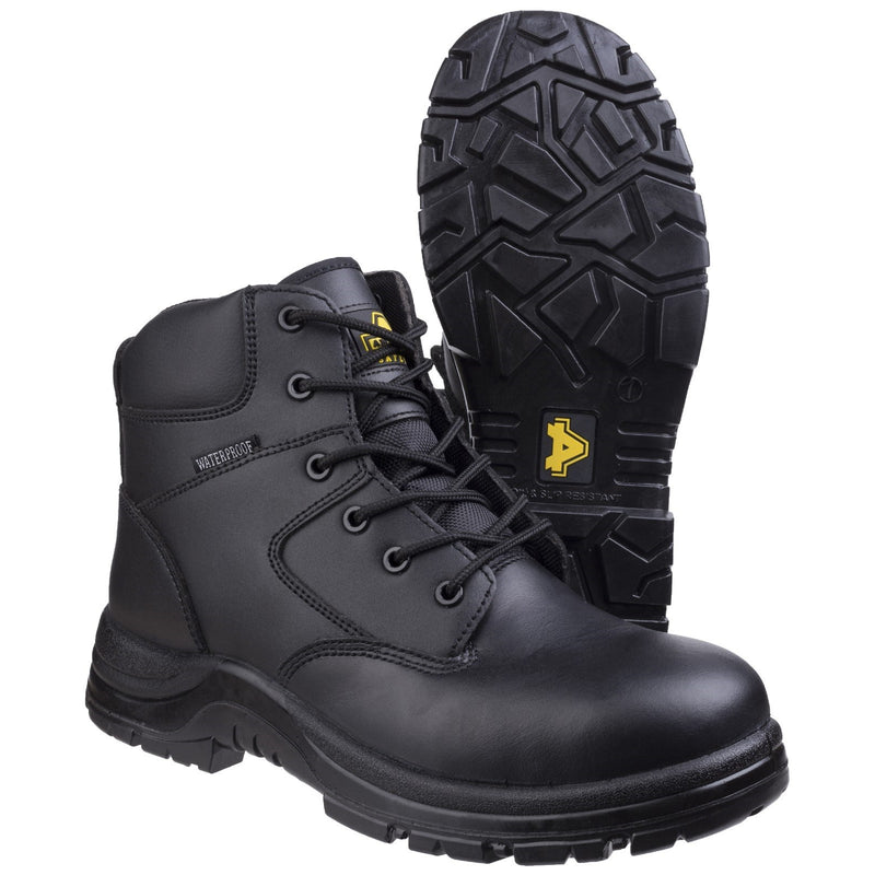 Rear angle of the Amblers FS006C boot.