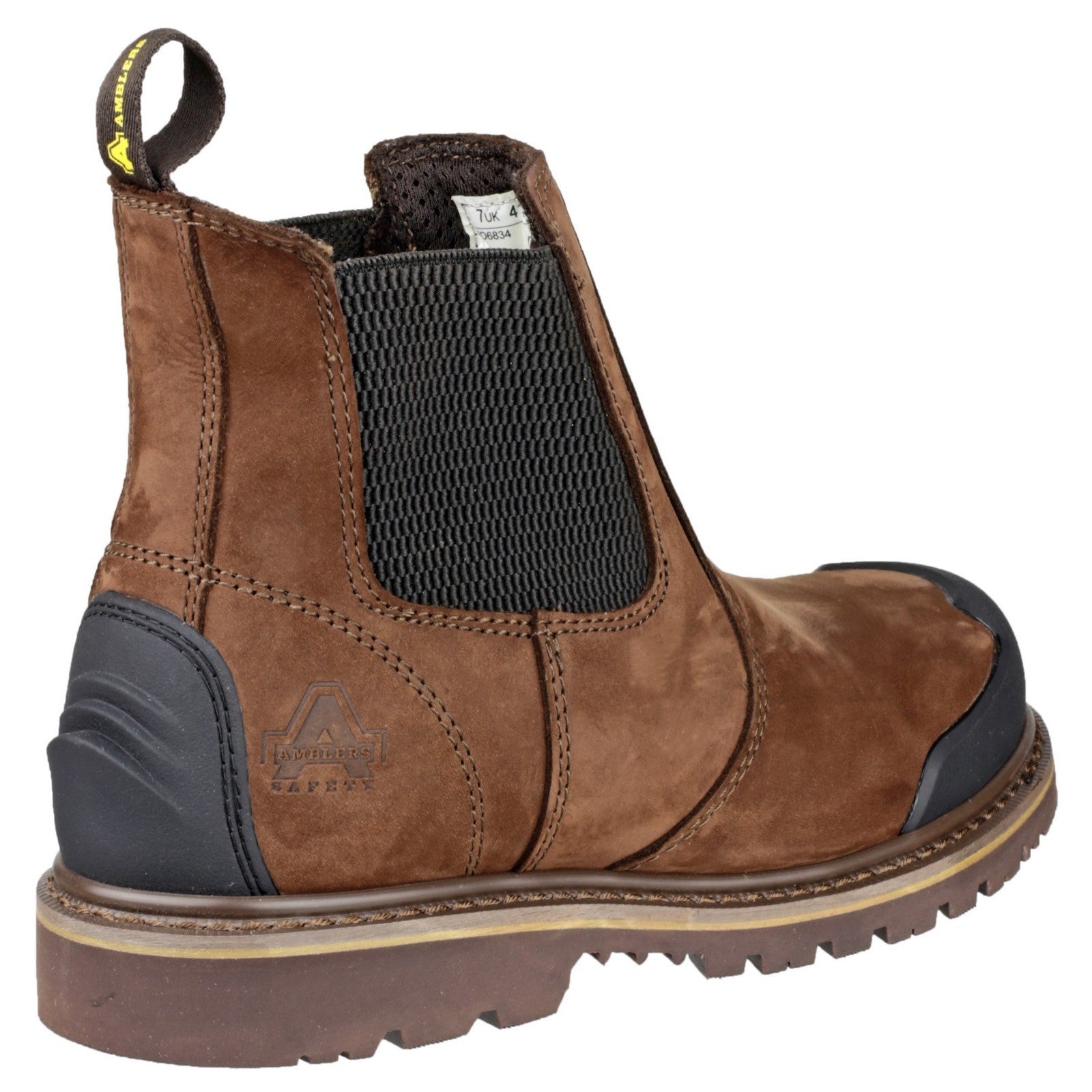 Side view of the FS225 Chelsea boot with elastic side panel.