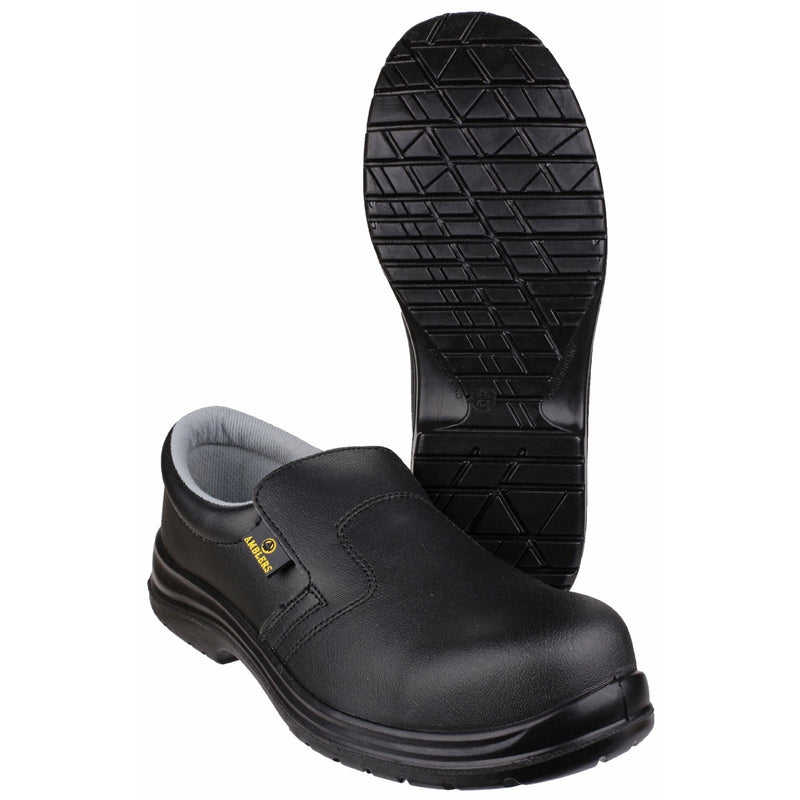 Rear of the metal-free FS661 safety shoe.
