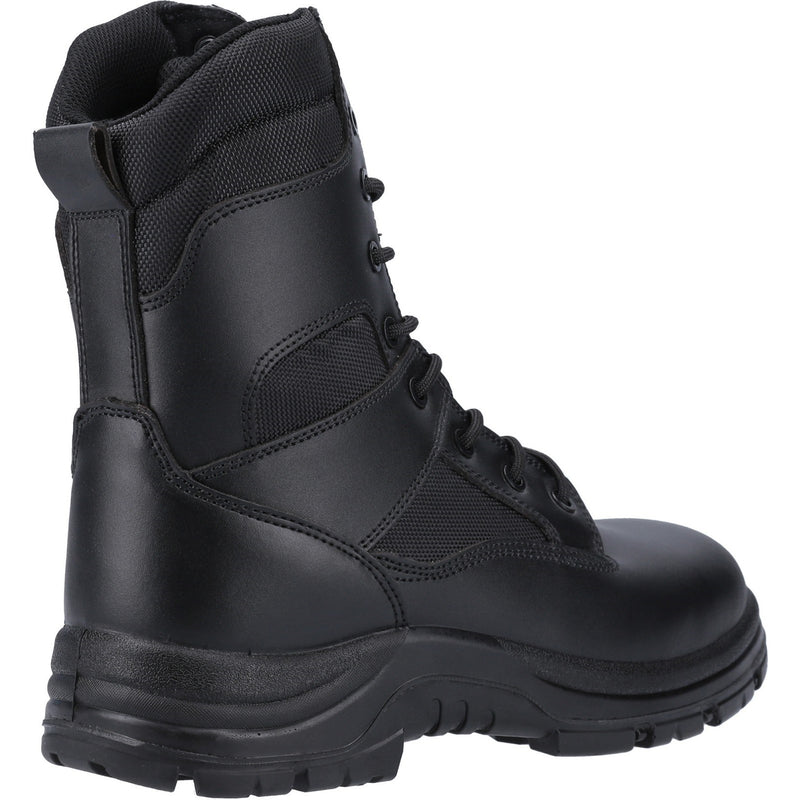 Side view of the tall FS009C hi-leg safety boot.