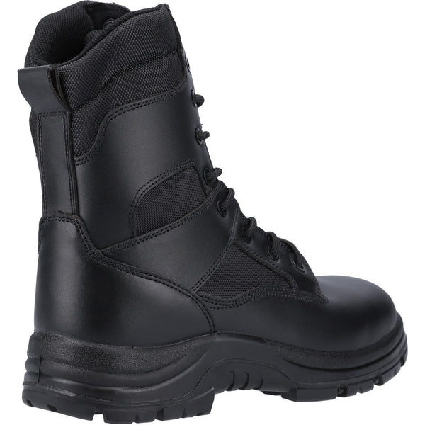 Side view of the tall FS009C hi-leg safety boot.