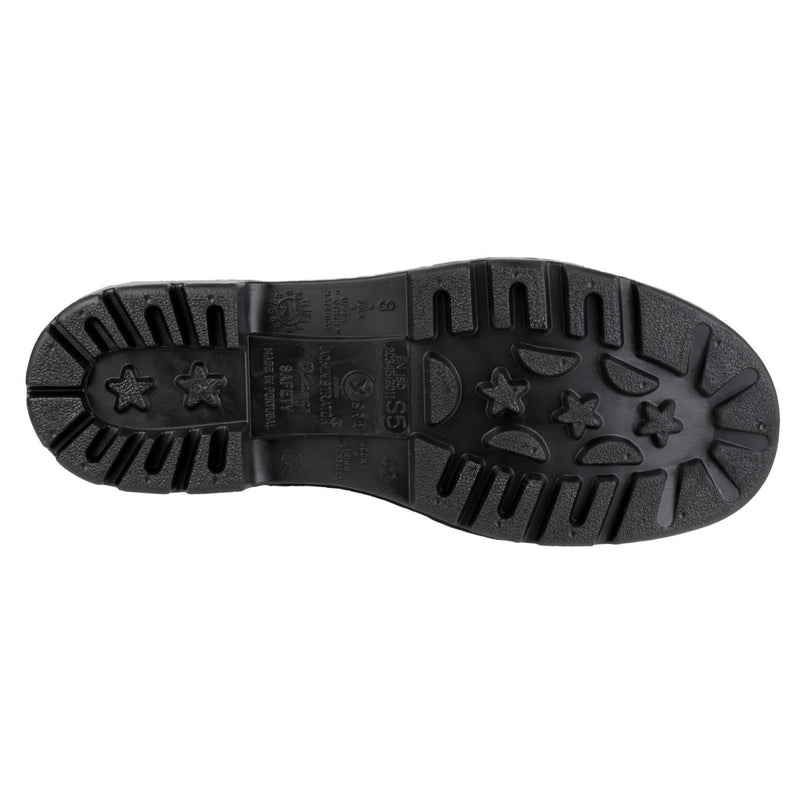 Top view of the Amblers FS100 safety wellington.