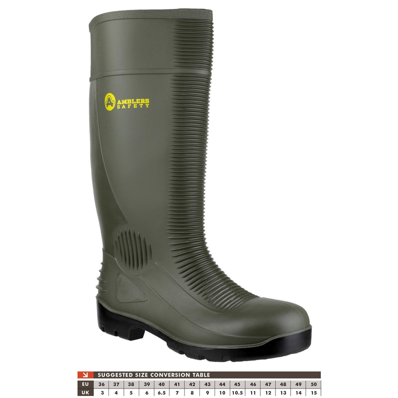 Material close-up of the FS99 wellington boot.