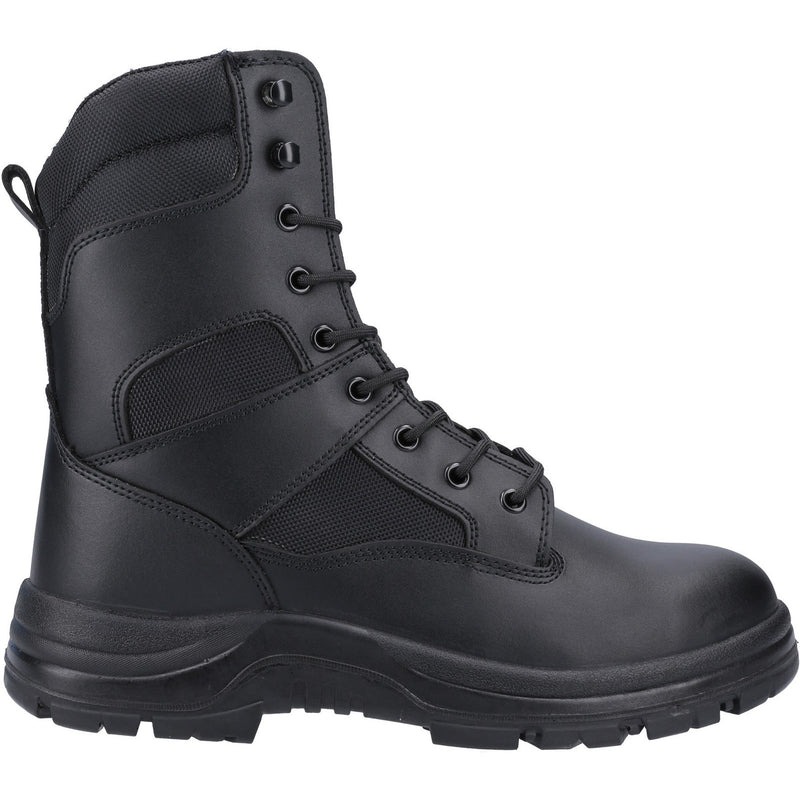 Close-up of the padded ankle support on the FS008 boot.