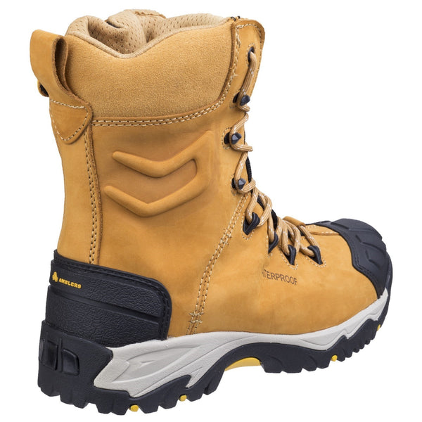 Side profile of the black FS998 safety boot.