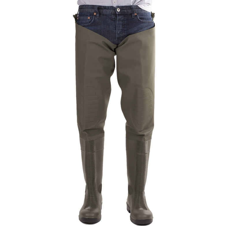 Detail of the boot on the Amblers Forth thigh safety wader.