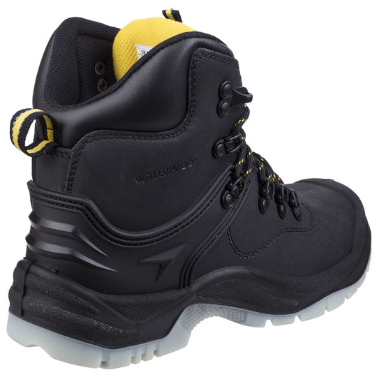 Side profile of the FS198 safety boot showing red detail on the sole.
