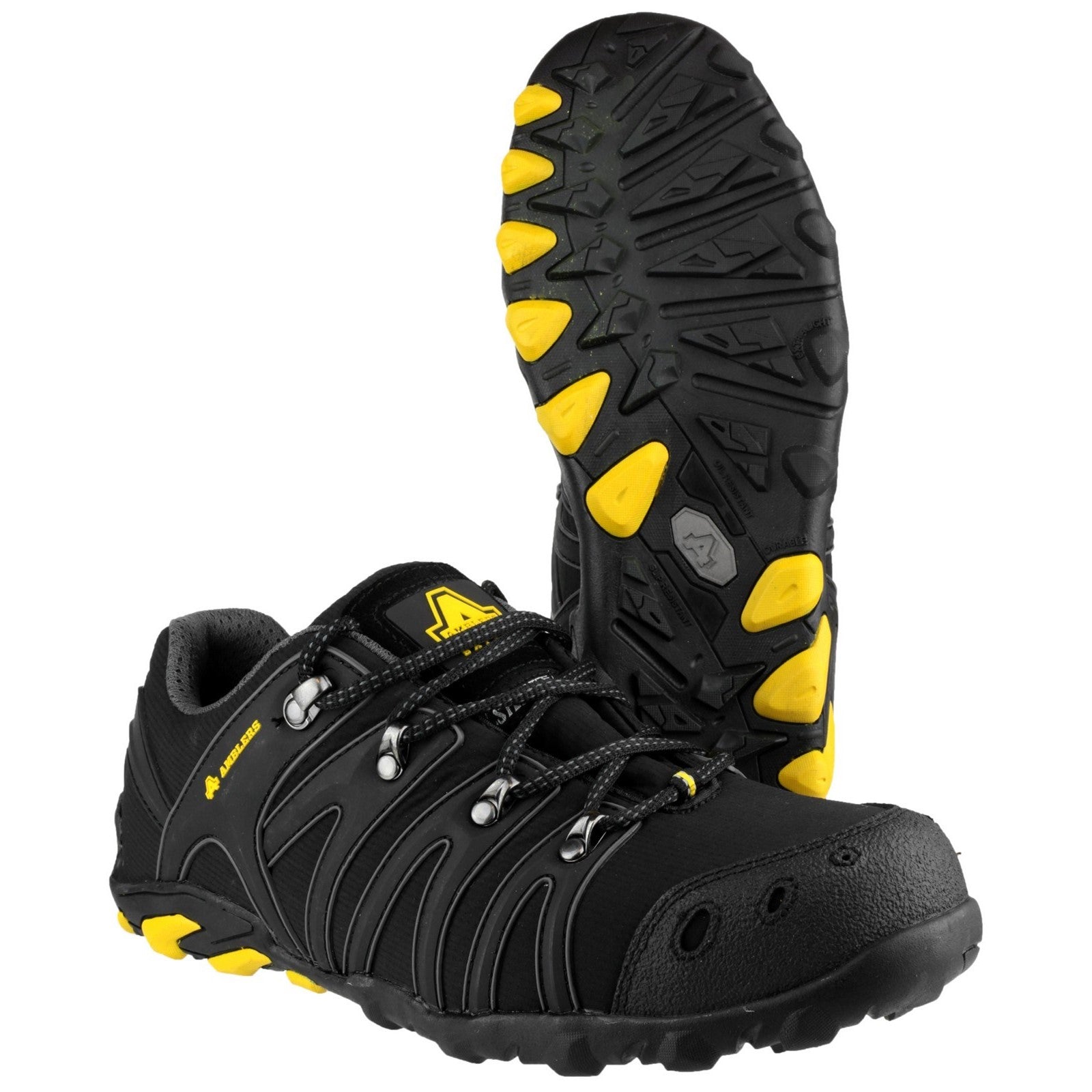 Back view of the lightweight Amblers FS23 soft shell trainer.