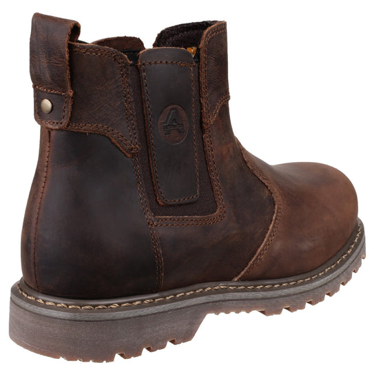 Side view of the FS165 pull-on dealer boot showing the elastic gusset.