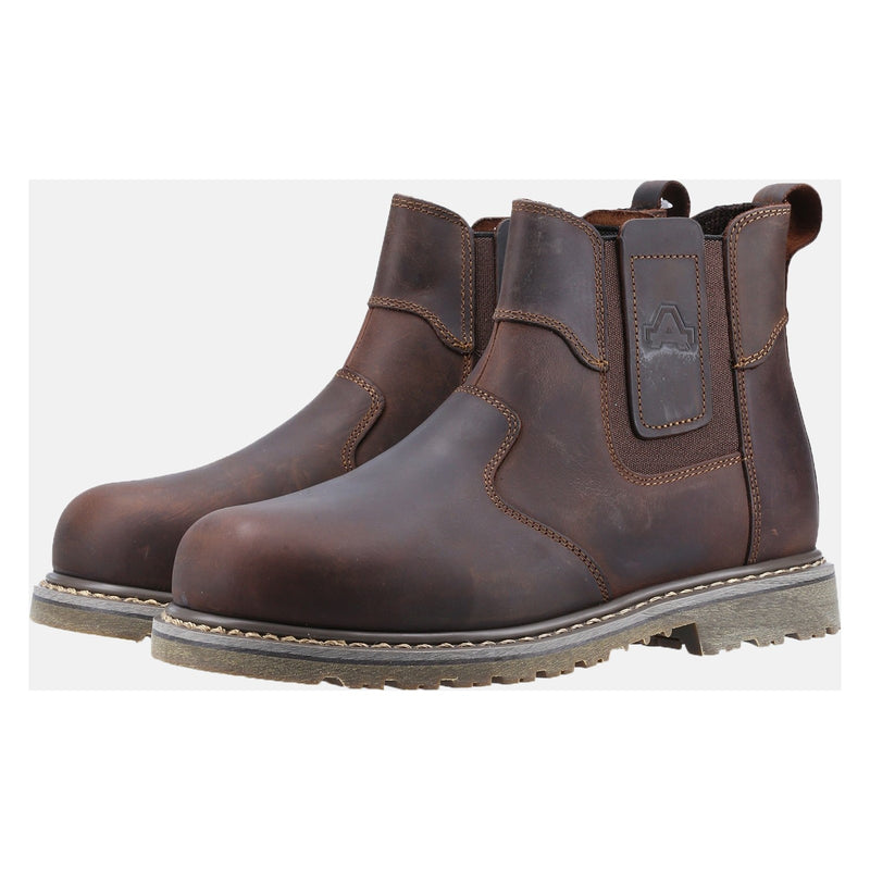 Close-up on-foot image of the FS165 dealer safety boot.