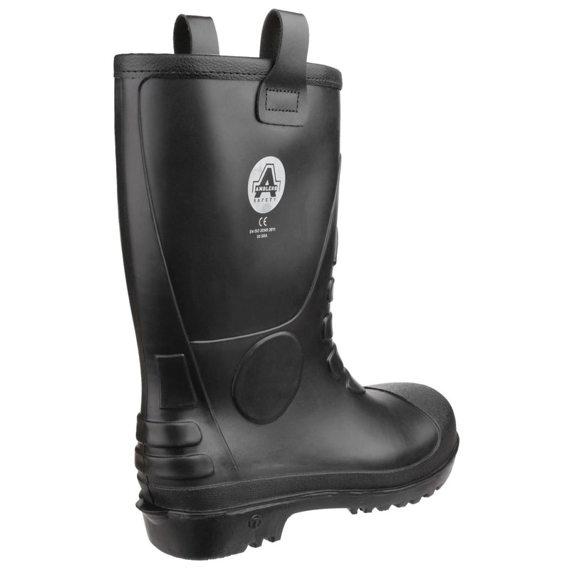 Side view of the FS90 PVC safety rigger boot.
