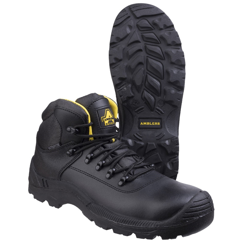 Rear angle of the Amblers FS220 safety boot.