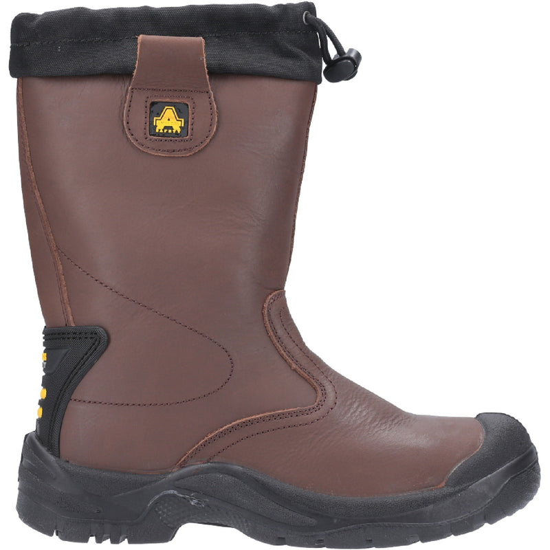 Close-up of the fur lining of the Amblers FS245 rigger boot.