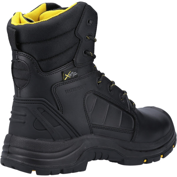 Side view of the tall AS350C Berwyn metatarsal boot.