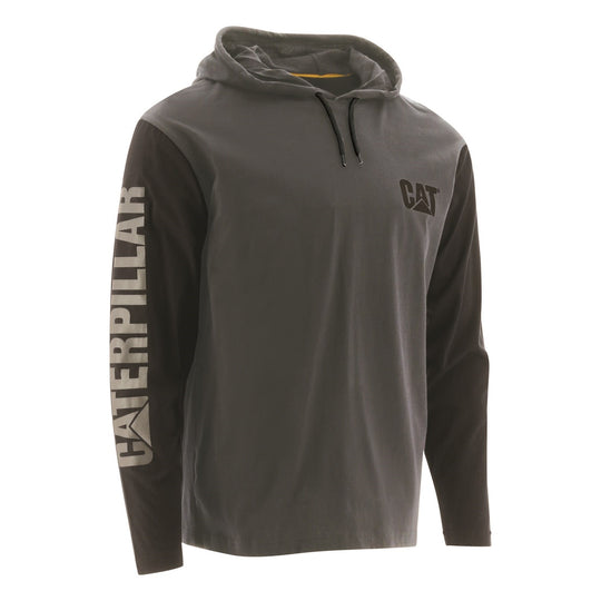Caterpillar Hooded Long Sleeve Tee