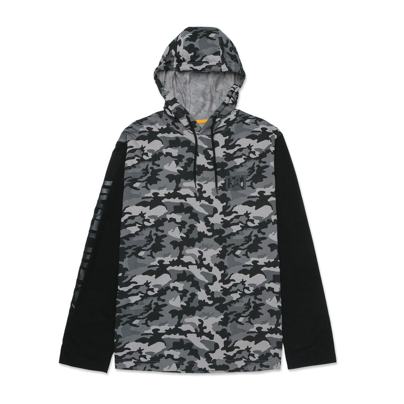 Caterpillar Hooded Long Sleeve Tee