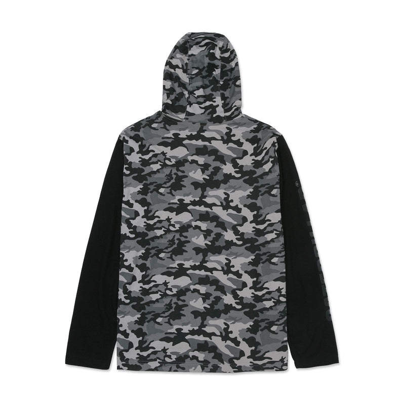 Caterpillar Hooded Long Sleeve Tee
