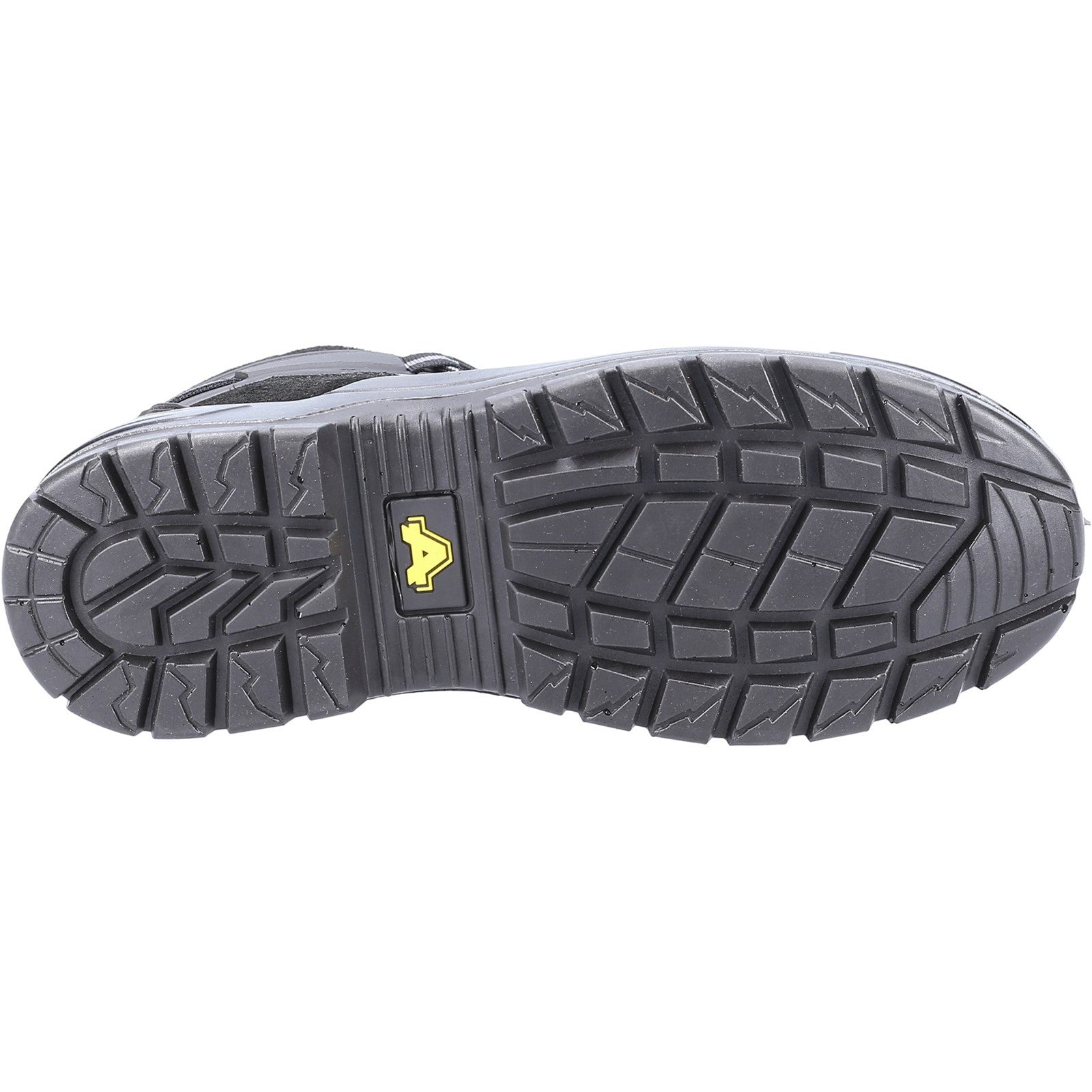 Top view of the black Amblers 257 safety boot.