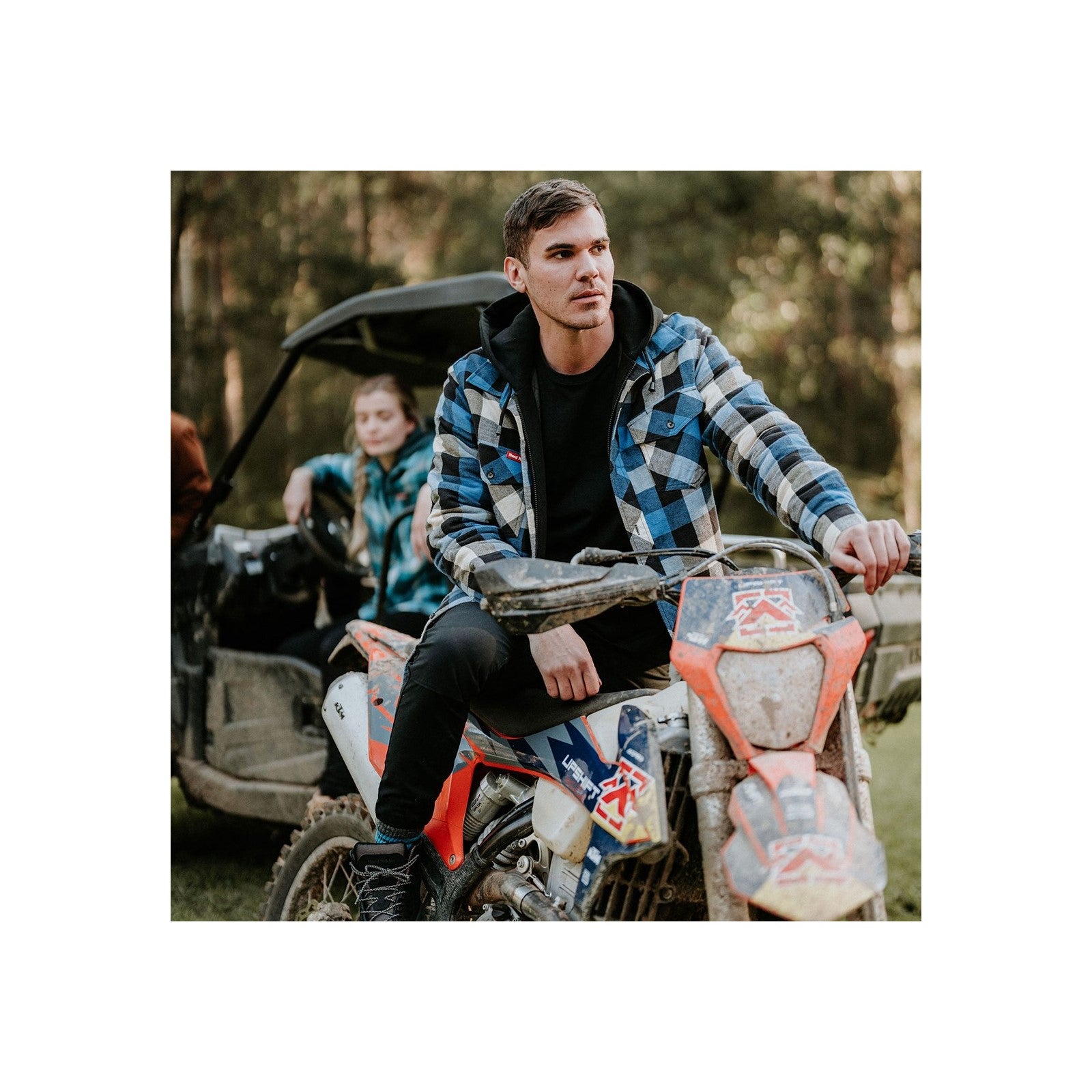 Hard Yakka Quilted Flannel Shacket