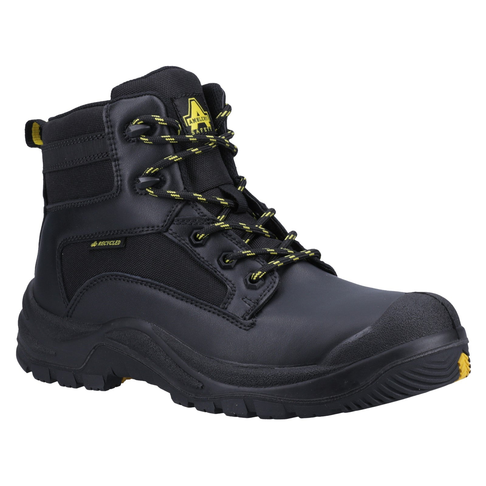 On-foot side profile of the 501R S1P boot.