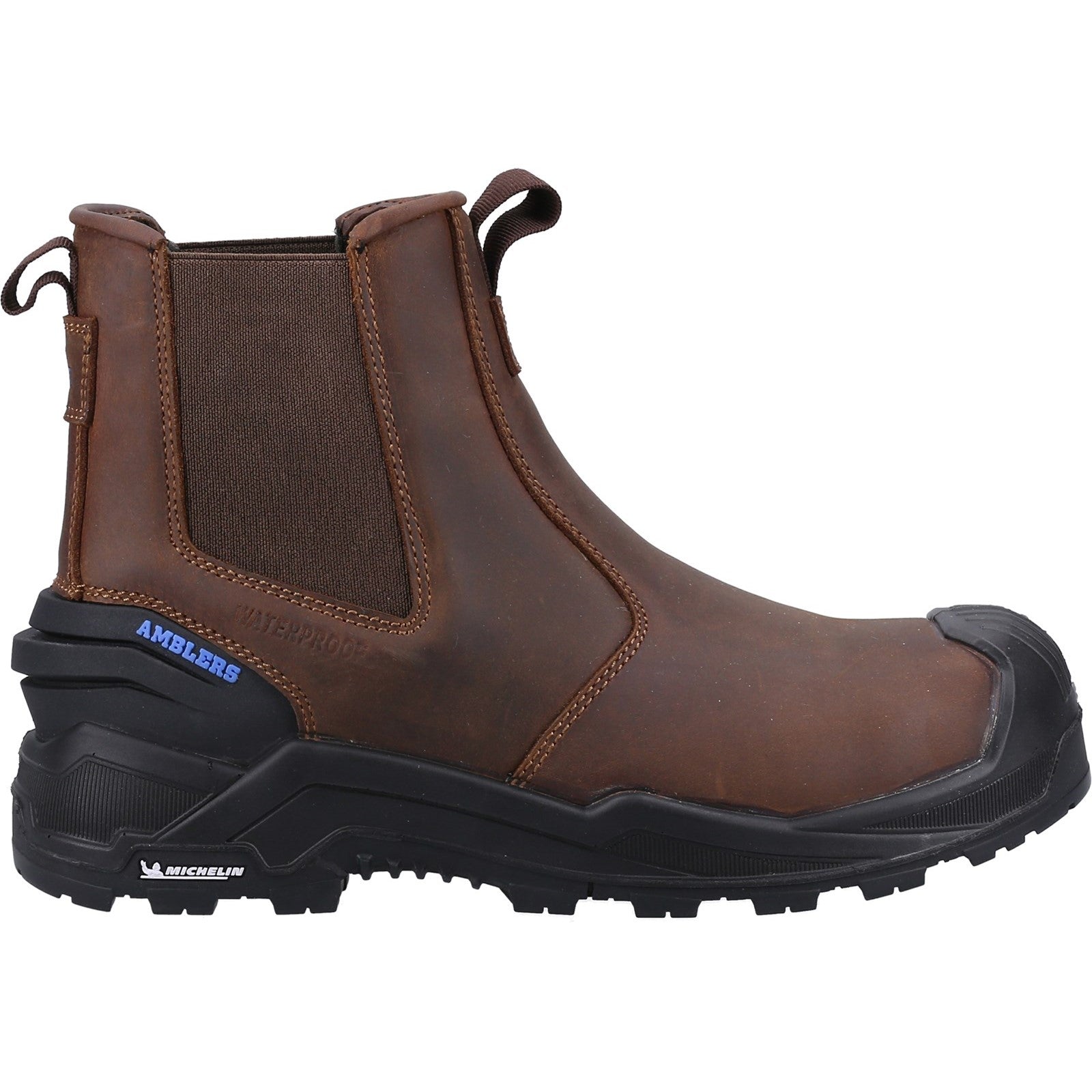 Close-up of the pull loops on the 982C dealer boot.