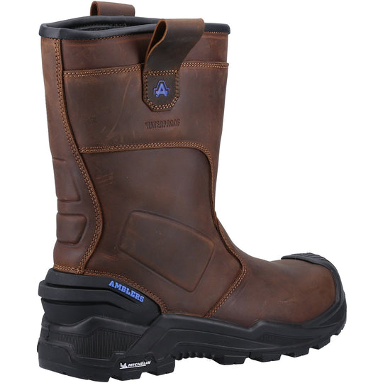 Side view of the durable 983C rigger safety boot.
