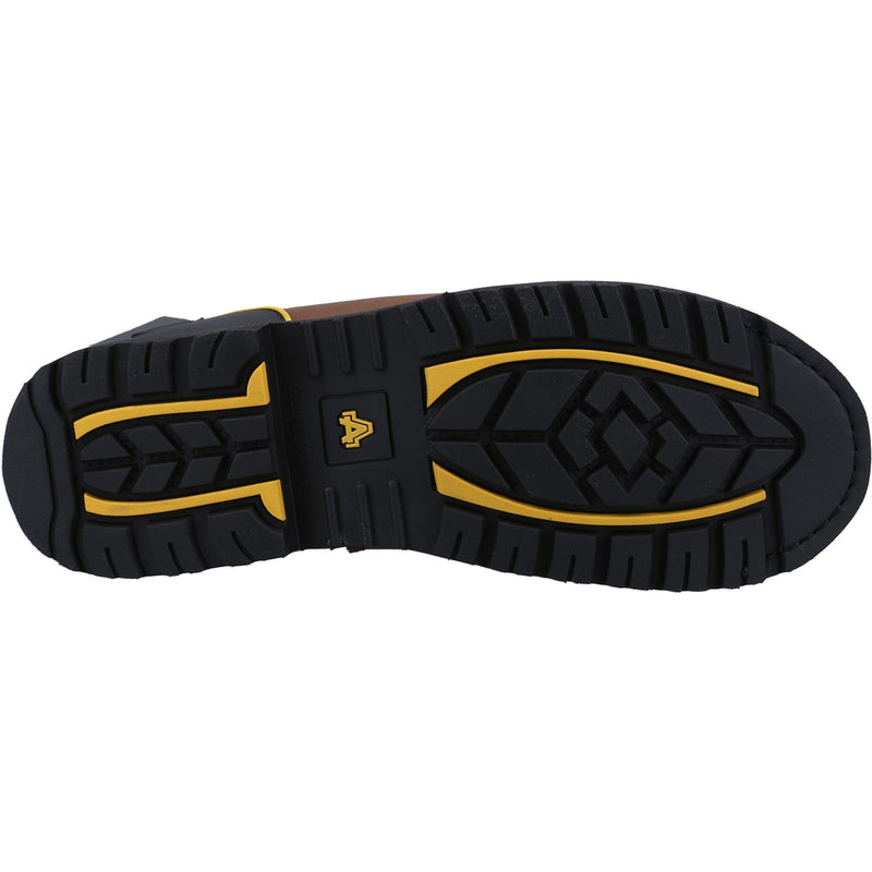 Top view showing the opening and pull loops of the FS223 boot.