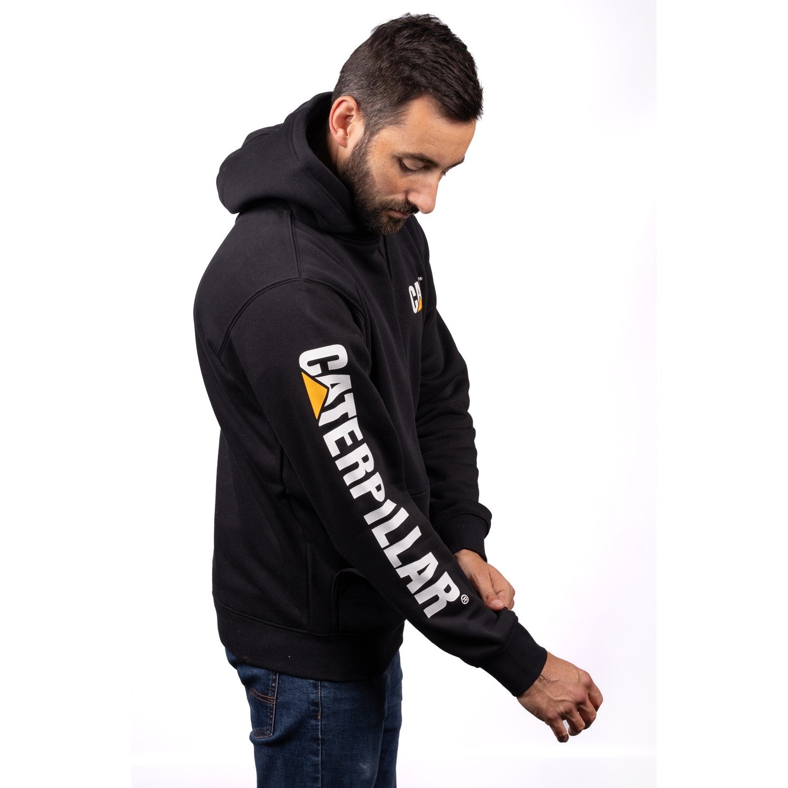 Caterpillar Trademark Banner Hooded Sweatshirt