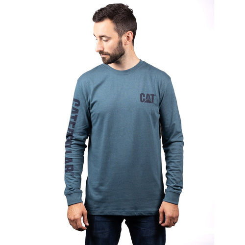 Caterpillar Trademark Banner Long Sleeve T-Shirt