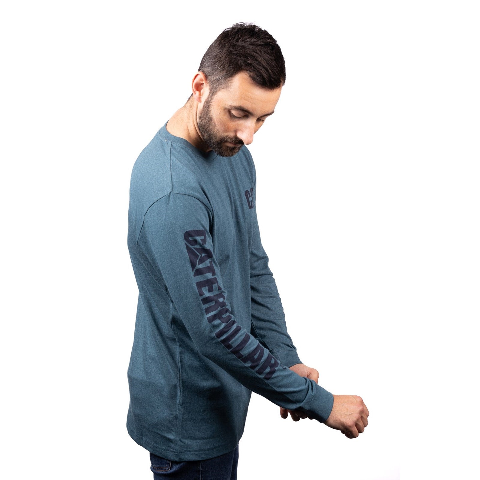 Caterpillar Trademark Banner Long Sleeve T-Shirt