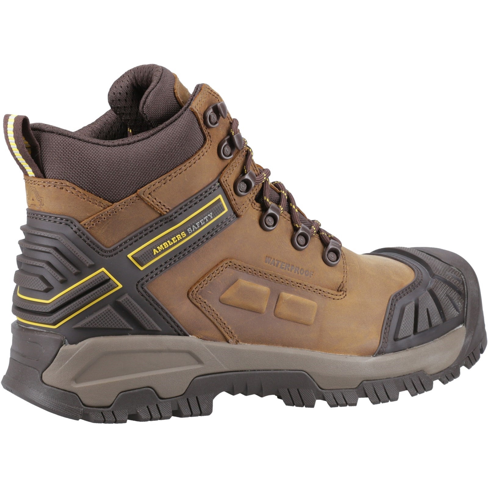 Side view of the rugged Quarry safety boot.