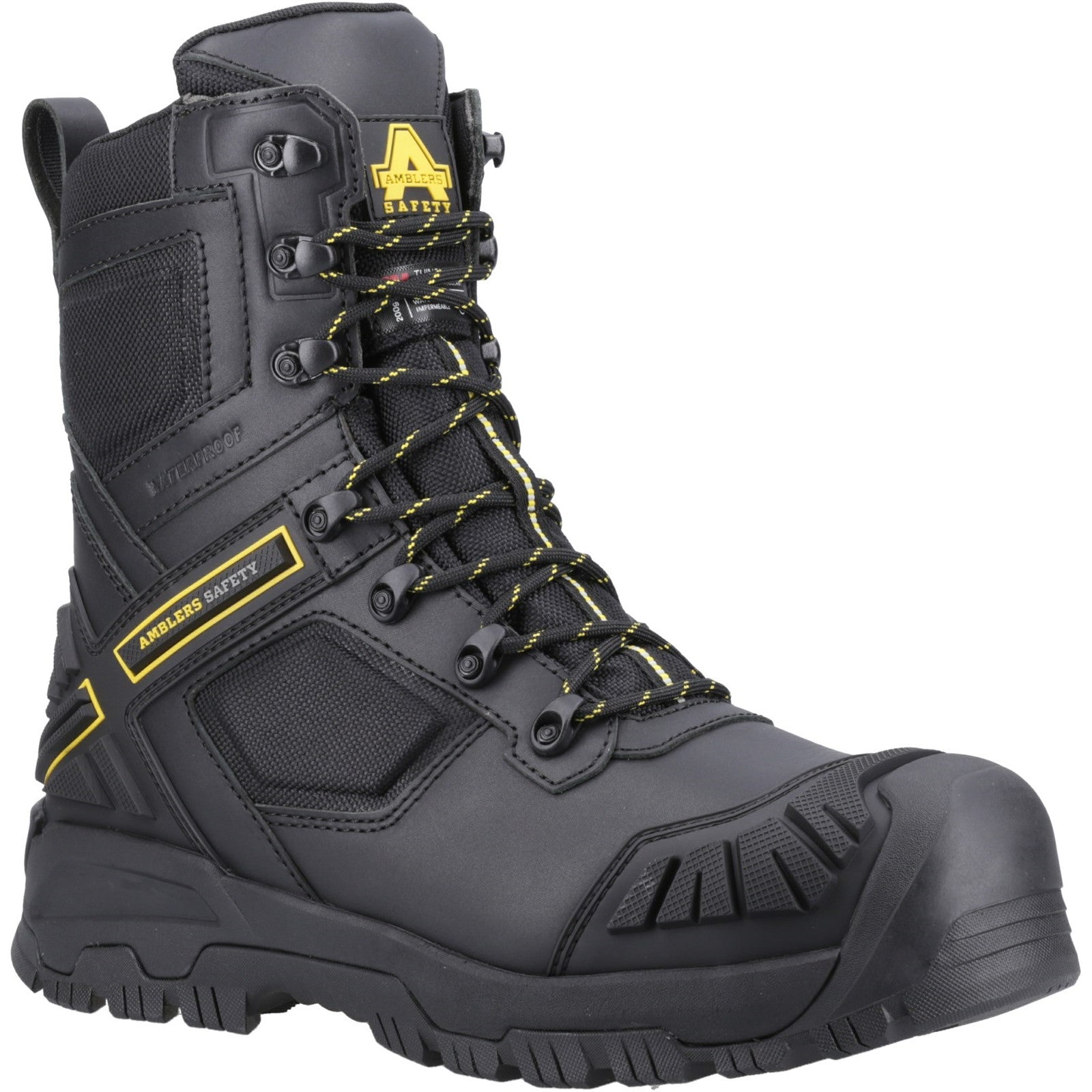 Amblers Dynamite safety boot, front angled view.